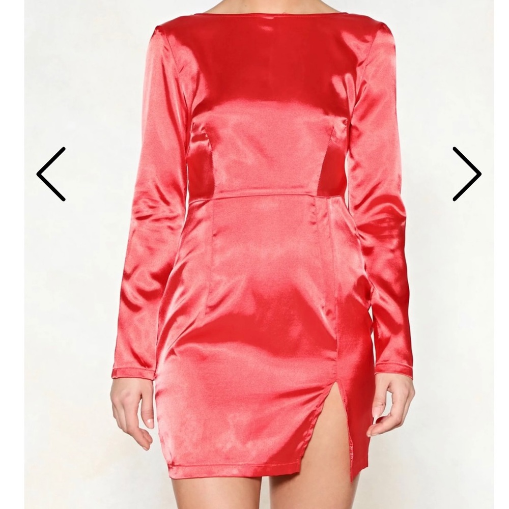 Nasty Gal Satin Mini Dress